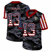 Nike New Orleans Saints 13 Thomas 2020 USA Camo Salute to Service Limited Jersey zhua,baseball caps,new era cap wholesale,wholesale hats